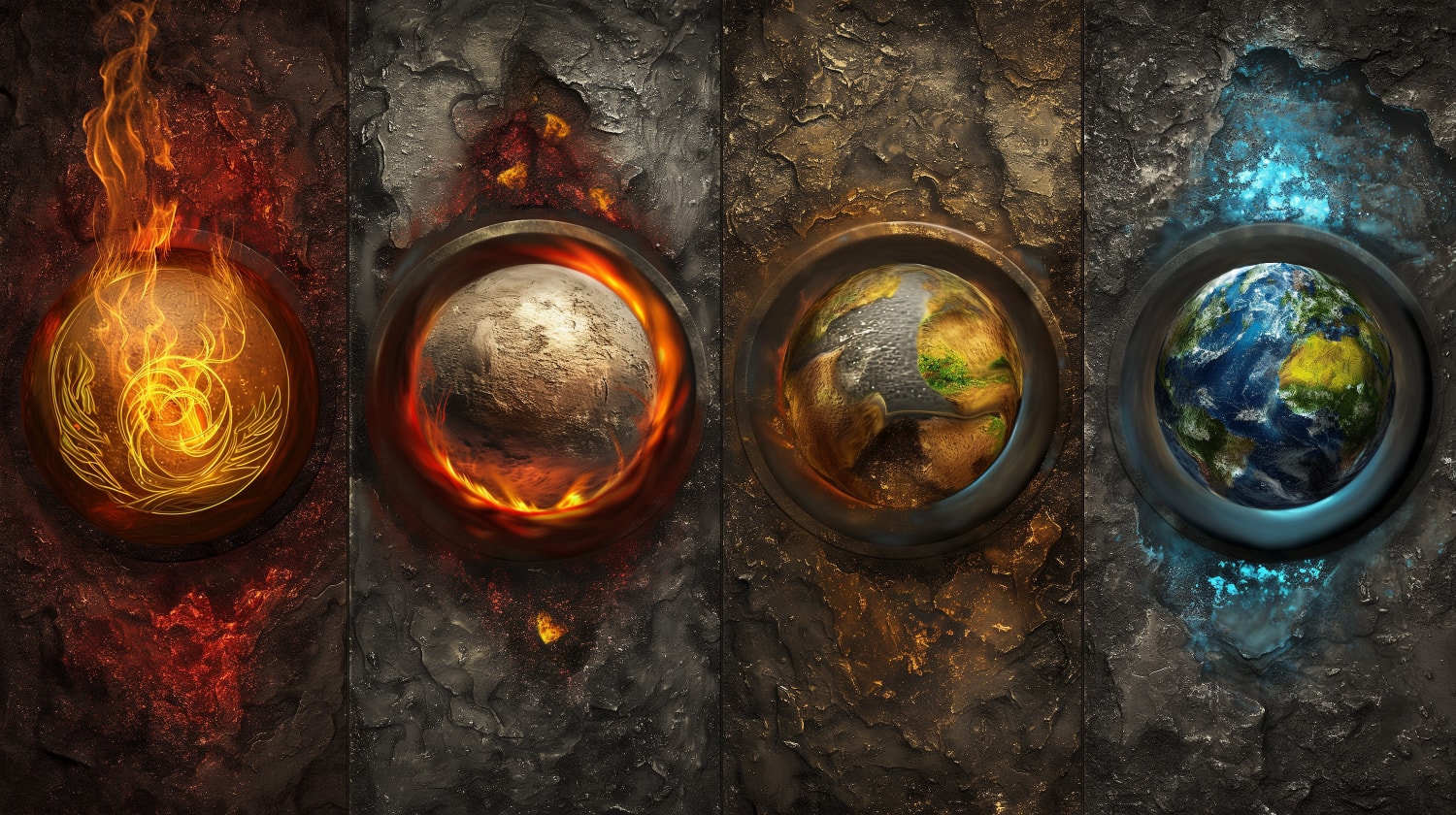 The four elements in your personality. An experience.