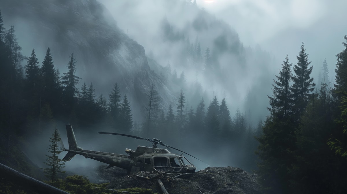 Astrology of an helicopter crash